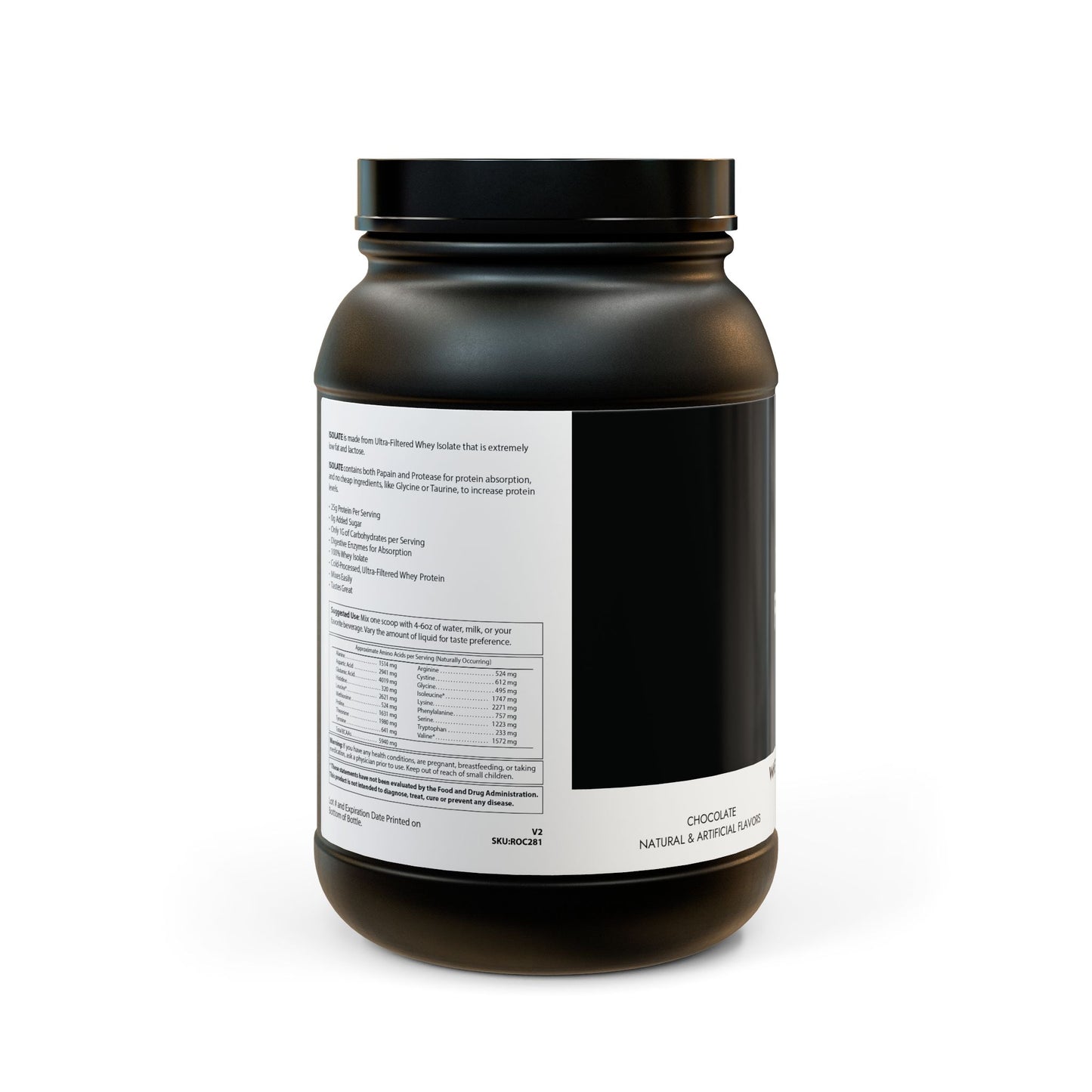 "Flex Up" Whey Isolate Protein Supplement (907g, 2lb)