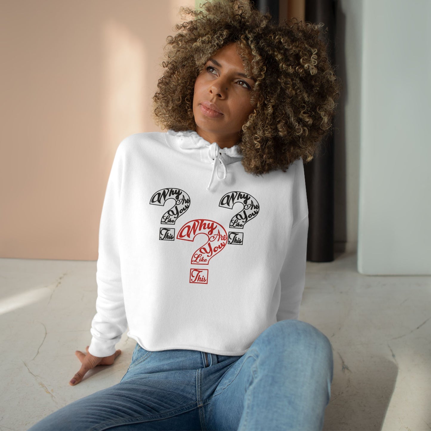 Women's Crop WAYLT Hoodie Fire 3