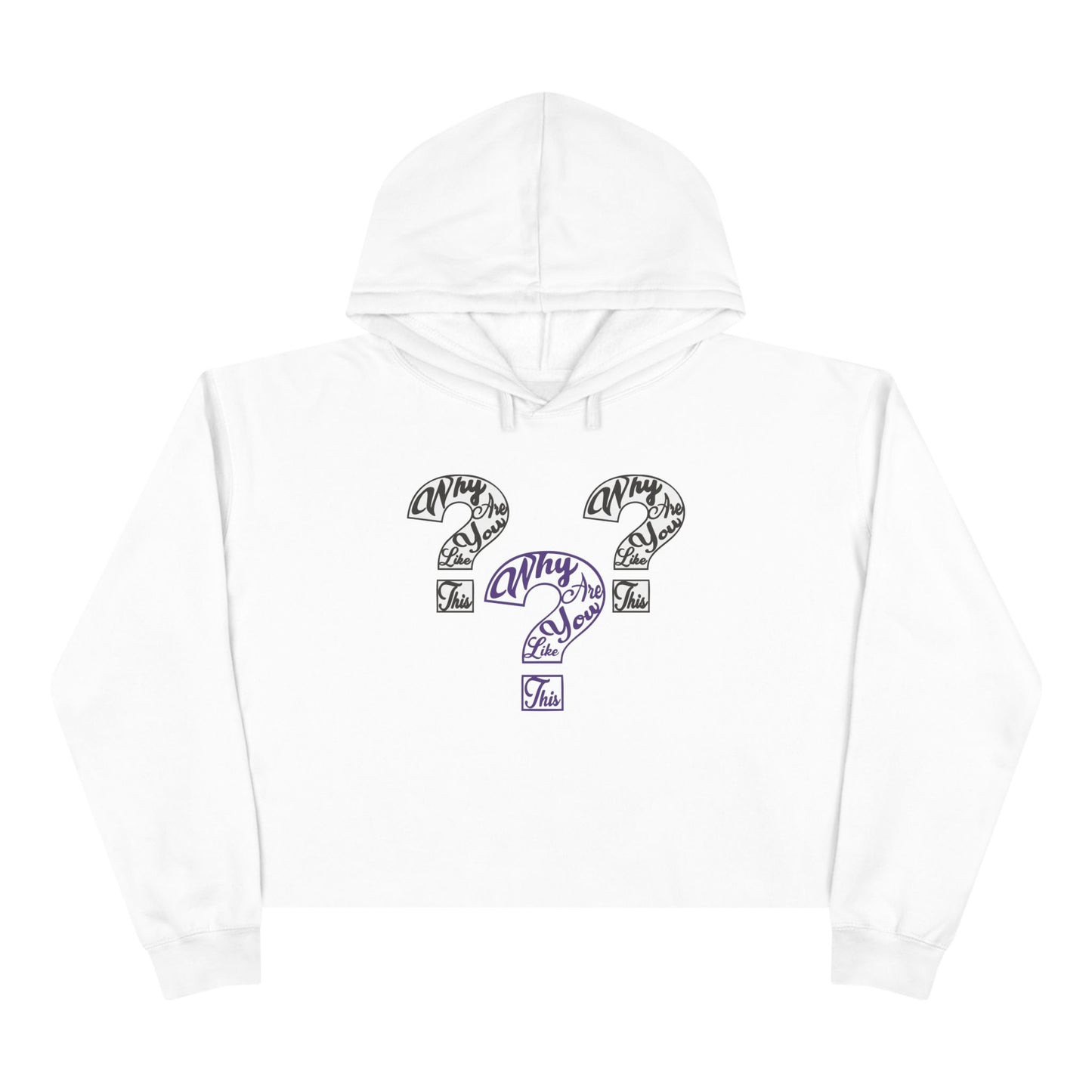 Women's Crop WAYLT Hoodie Grape 3