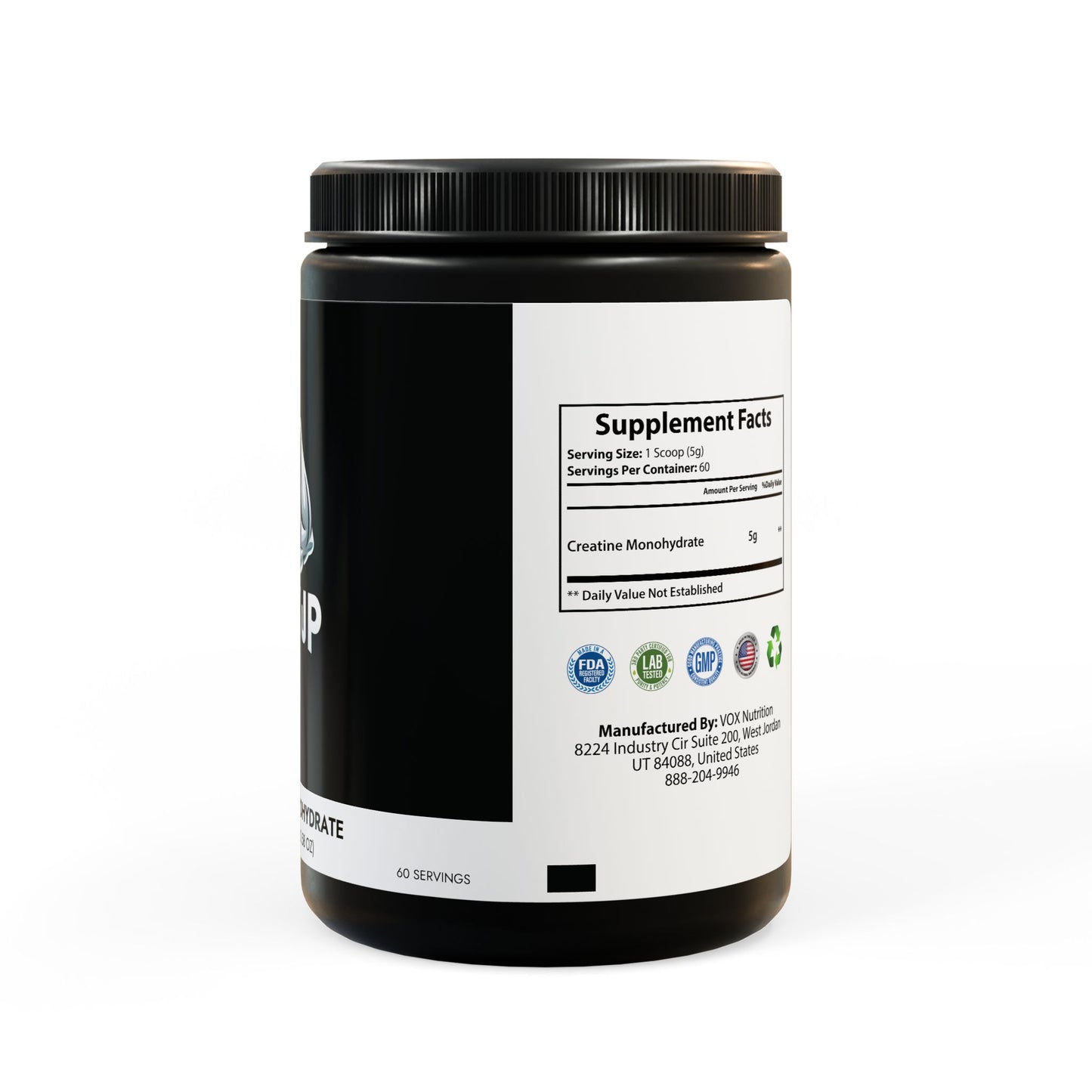 "Flex Up" Creatine Monohydrate Supplement (300g, 10.58oz)